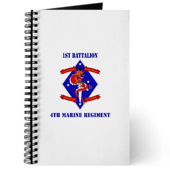 1B4M - M01 - 02 - 1st Battalion - 4th Marines with Text Journal