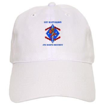 1B4M - A01 - 01 - 1st Battalion 4th Marines with Text - Cap