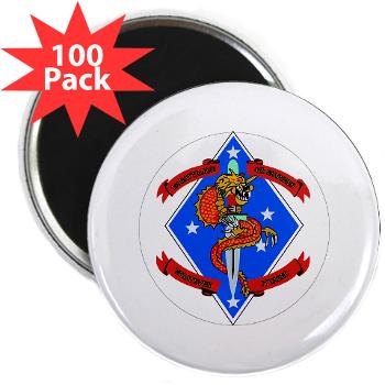 1B4M - M01 - 01 - 1st Battalion 4th Marines - 2.25" Magnet (100 pack) - Click Image to Close