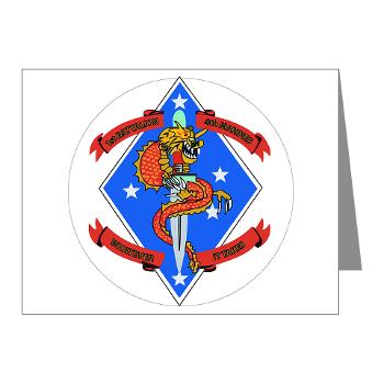 1B4M - M01 - 02 - 1st Battalion 4th Marines - Note Cards (Pk of 20) - Click Image to Close
