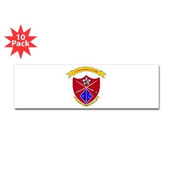 1B5M - M01 - 01 - 1st Battalion 5th Marines Sticker (Bumper 10 pk)