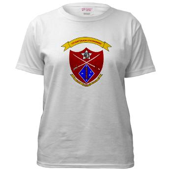 1B5M - A01 - 04 - 1st Battalion 5th Marines Women's T-Shirt - Click Image to Close