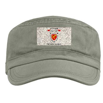 1B7M - A01 - 01 - 1st Battalion 7th Marines with Text Military Cap