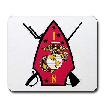 1B8M - M01 - 03 - 1st Battalion - 8th Marines Mousepad - Click Image to Close