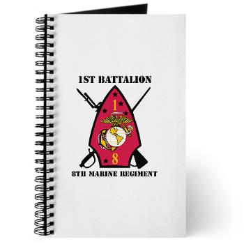 1B8M - M01 - 02 - 1st Battalion - 8th Marines with Text Journal - Click Image to Close