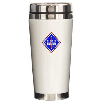 1CEB - M01 - 03 - 1st Combat Engineer Battalion - Ceramic Travel Mug