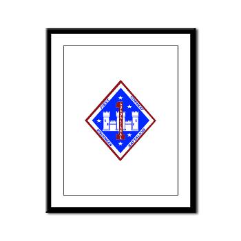 1CEB - M01 - 02 - 1st Combat Engineer Battalion - Framed Panel Print