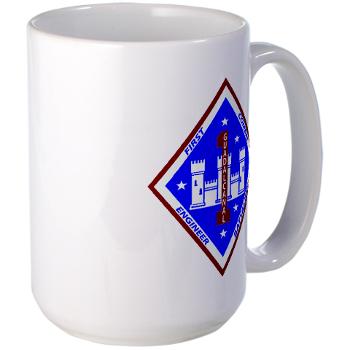 1CEB - M01 - 03 - 1st Combat Engineer Battalion - Large Mug