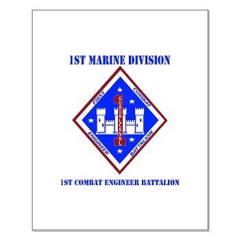 1CEB - M01 - 02 - 1st Combat Engineer Battalion with Text - Small Poster
