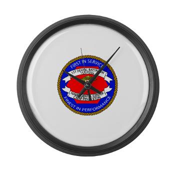 1DB - M01 - 03 - 1st Dental Battalion Large Wall Clock