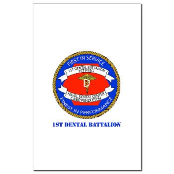 1DB - M01 - 02 - 1st Dental Battalion with Text Mini Poster Print