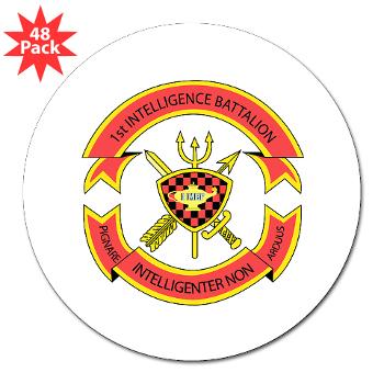 1IB - M01 - 01 - 1st Intelligence Battalion - 3" Lapel Sticker (48 pk) - Click Image to Close