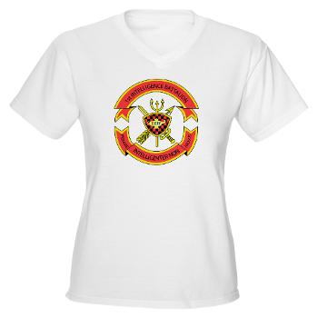1IB - A01 - 04 - 1st Intelligence Battalion - Women's V-Neck T-Shirt