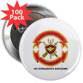 1IB - M01 - 01 - 1st Intelligence Battalion with Text - 2.25" Button (100 pack)