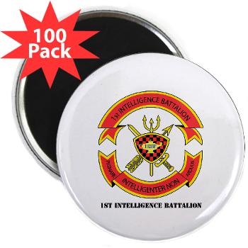 1IB - M01 - 01 - 1st Intelligence Battalion with Text - 2.25" Magnet (100 pack)