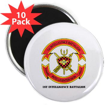 1IB - M01 - 01 - 1st Intelligence Battalion with Text - 2.25" Magnet (10 pack) - Click Image to Close