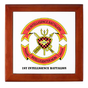 1IB - M01 - 03 - 1st Intelligence Battalion with Text - Keepsake Box - Click Image to Close