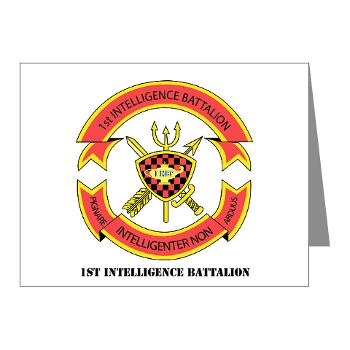1IB - M01 - 02 - 1st Intelligence Battalion with Text - Note Cards (Pk of 20) - Click Image to Close
