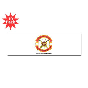 1IB - M01 - 01 - 1st Intelligence Battalion with Text - Sticker (Bumper 10 pk) - Click Image to Close