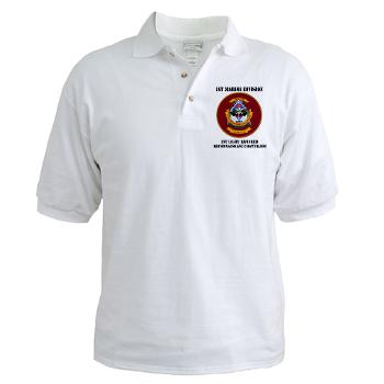 1LARB - A01 - 04 - 1st Light Armored Reconnaissance Bn with Text - Golf Shirt - Click Image to Close
