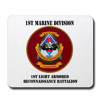1LARB - M01 - 03 - 1st Light Armored Reconnaissance Bn with Text - Mousepad - Click Image to Close