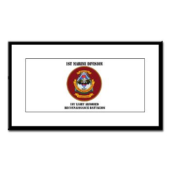 1LARB - M01 - 02 - 1st Light Armored Reconnaissance Bn with Text - Small Framed Print