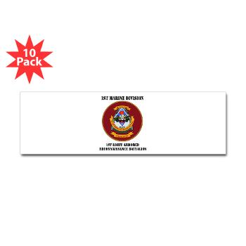 1LARB - M01 - 01 - 1st Light Armored Reconnaissance Bn with Text - Sticker (Bumper 10 pk) - Click Image to Close