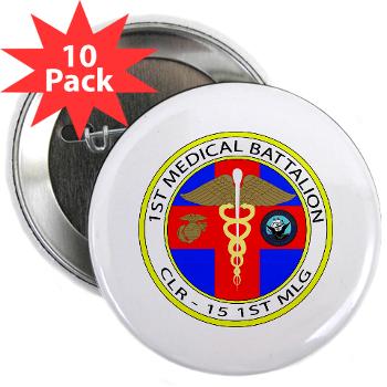 1MB - M01 - 01 - 1st Medical Battalion 2.25" Button (10 pack) - Click Image to Close