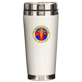 1MB - M01 - 03 - 1st Medical Battalion Ceramic Travel Mug