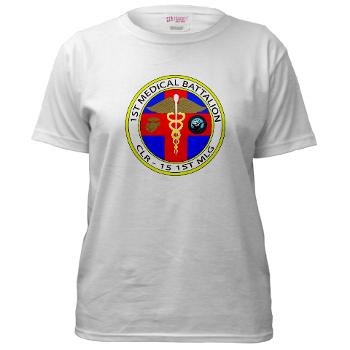 1MB - A01 - 04 - 1st Medical Battalion Women's T-Shirt - Click Image to Close