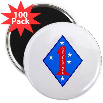 1MD - M01 - 01 - 1st Marine Division - 2.25" Magnet (100 pack) - Click Image to Close