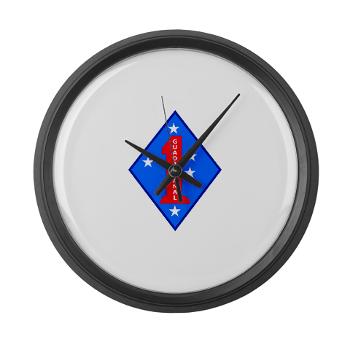 1MD - M01 - 03 - 1st Marine Division - Large Wall Clock