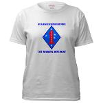 1MD - A01 - 04 - 1st Marine Division with Text - Women's T-Shirt - Click Image to Close