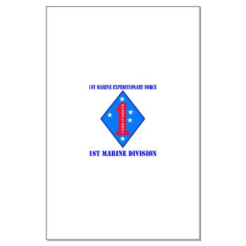 1MD - M01 - 02 - 1st Marine Division with Text - Large Poster