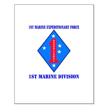 1MD - M01 - 02 - 1st Marine Division with Text - Small Poster