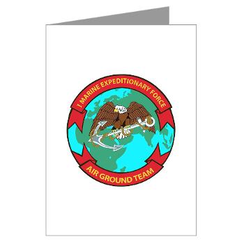 1MEF - M01 - 02 - 1st Marine Expeditionary Force - Greeting Cards (Pk of 10) - Click Image to Close
