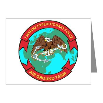 1MEF - M01 - 02 - 1st Marine Expeditionary Force - Note Cards (Pk of 20)