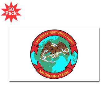1MEF - M01 - 01 - 1st Marine Expeditionary Force - Sticker (Rectangle 50 pk) - Click Image to Close