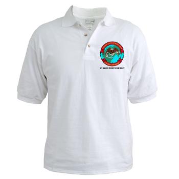 1MEF - A01 - 04 - 1st Marine Expeditionary Force with Text - Golf Shirt