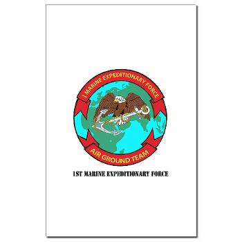 1MEF - M01 - 02 - 1st Marine Expeditionary Force with Text - Mini Poster Print