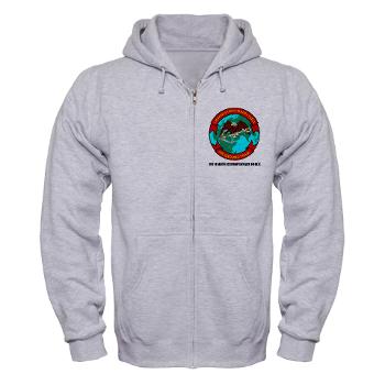 1MEF - A01 - 03 - 1st Marine Expeditionary Force with Text - Zip Hoodie