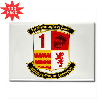 1MLG - M01 - 01 - 1st Marine Logistics Group - Rectangle Magnet (100 pack) - Click Image to Close