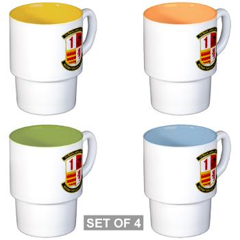 1MLG - M01 - 03 - 1st Marine Logistics Group - Stackable Mug Set (4 mugs)