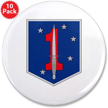 1MSOB - M01 - 01 - 1st Marine Special Operations Battalion - 3.5" Button (10 pack)
