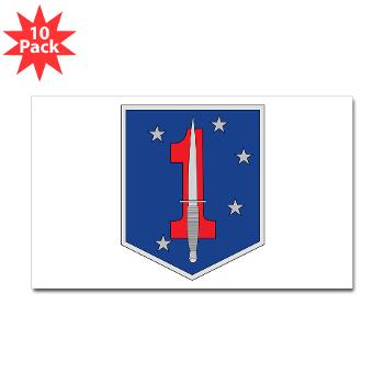1MSOB - M01 - 01 - 1st Marine Special Operations Battalion - Sticker (Rectangle 10 pk) - Click Image to Close