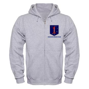 1MSOB - A01 - 03 - 1st Marine Special Operations Battalion with Text - Zip Hoodie - Click Image to Close