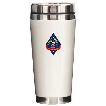 1RB - M01 - 03 - 1st Reconnaissance Battalion Ceramic Travel Mug