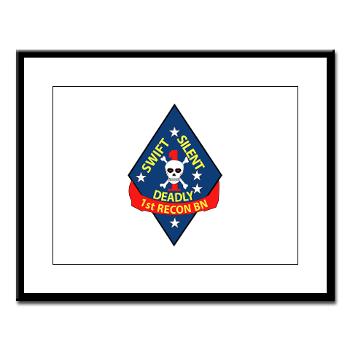 1RB - M01 - 02 - 1st Reconnaissance Battalion Large Framed Print