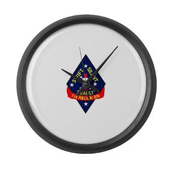 1RB - M01 - 03 - 1st Reconnaissance Battalion Large Wall Clock