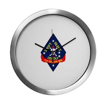 1RB - M01 - 03 - 1st Reconnaissance Battalion Modern Wall Clock